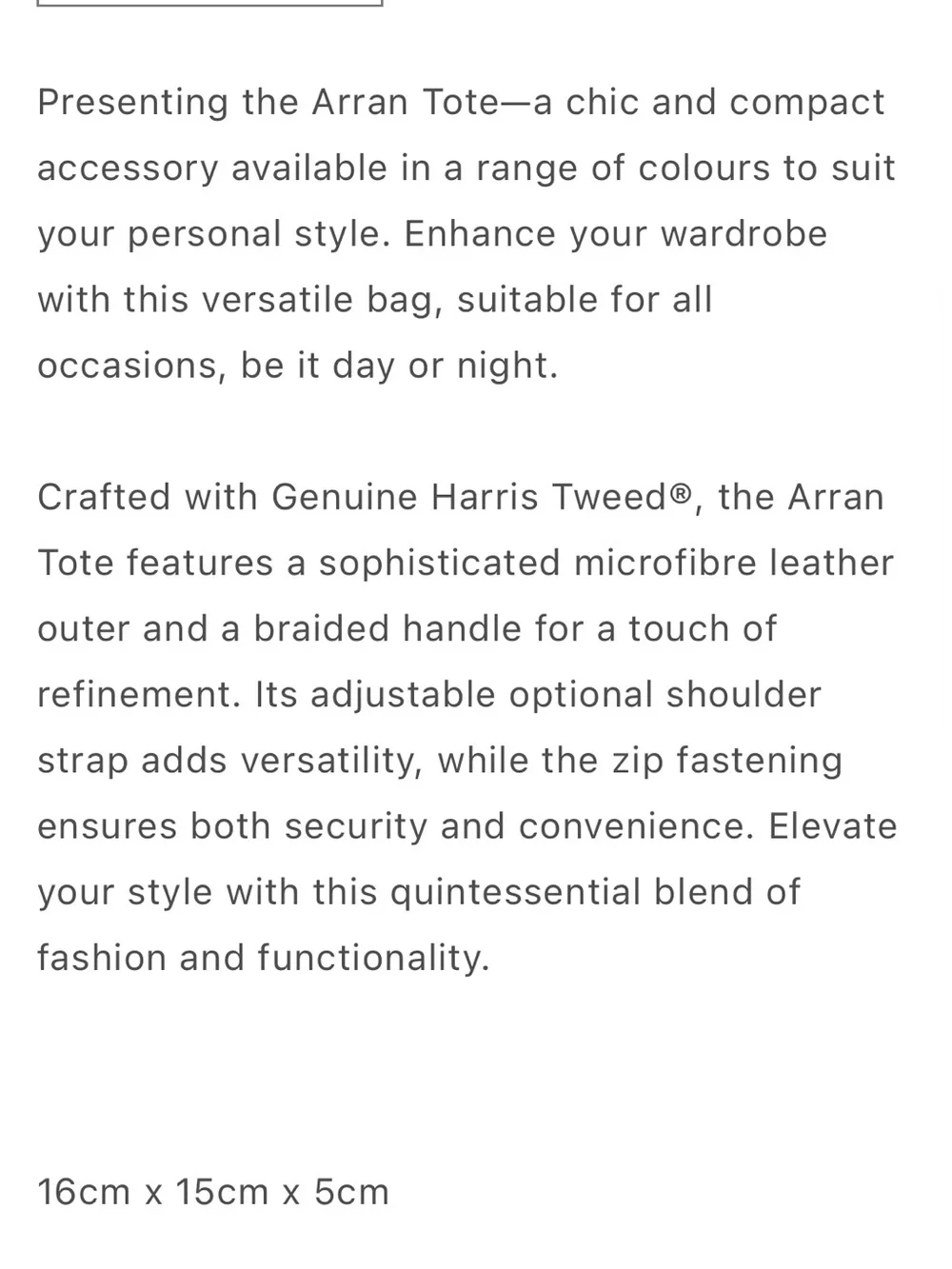 Islander mini Arran tote, black watch plaid - Picture 5 of 14